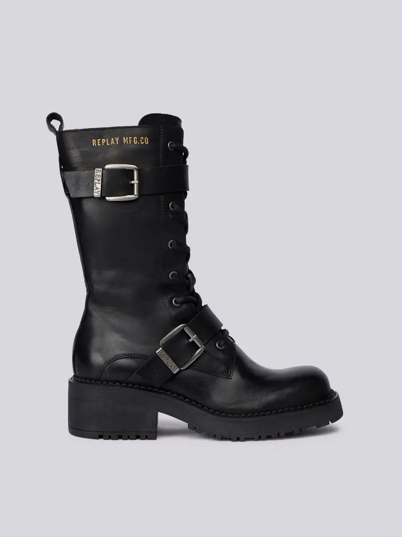 Stivale In Pelle Raven Total