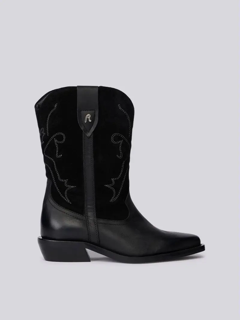 Stivale In Pelle Violet Texan