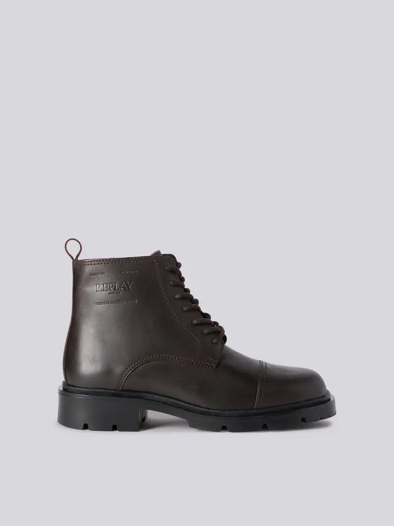 Stivaletti In Pelle Neptune Dark