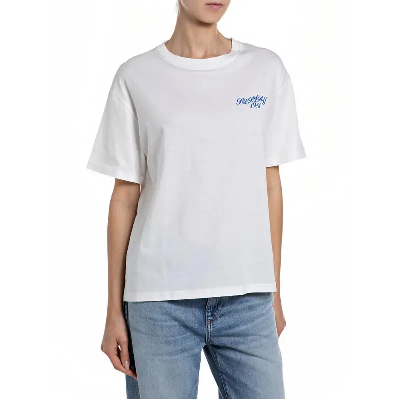 T-Shirt Fantasia Bianco Donna M