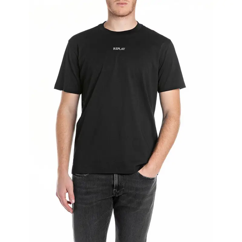 T-Shirt Logo Piccolo Nero Uomo M