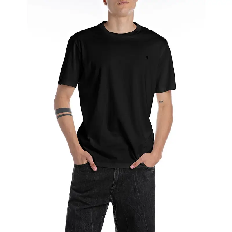 T-Shirt Logo Piccolo Nero Uomo XL