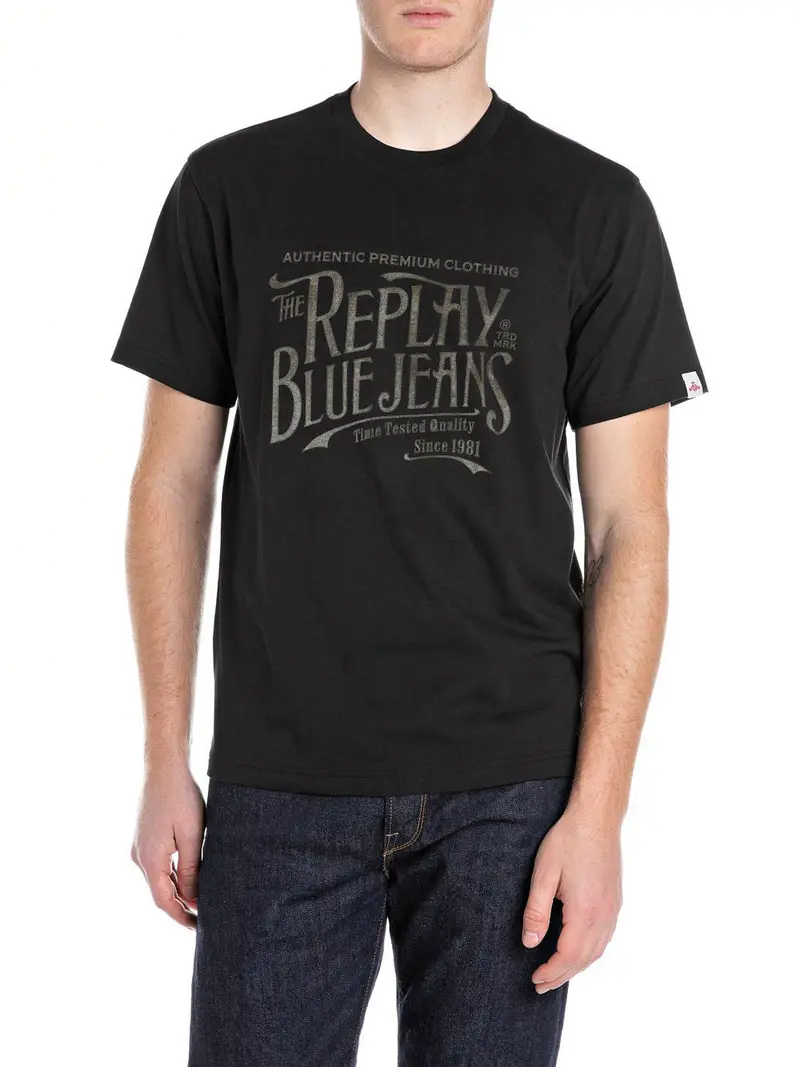 Replay T-shirt Uomo Nero 2493677