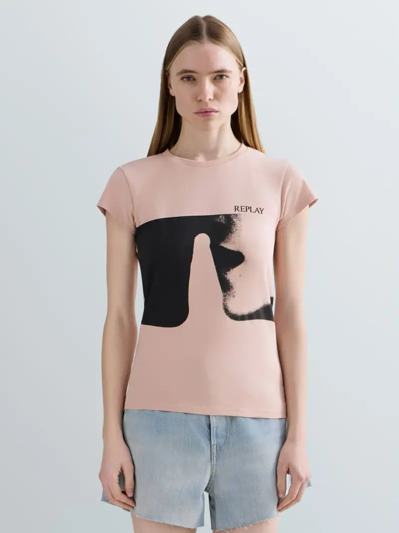 Replay T-shirt Beige 4199734