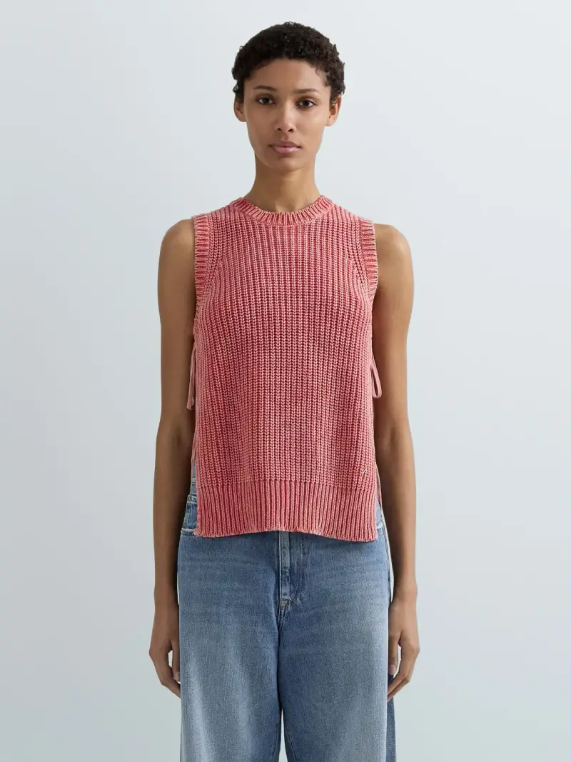 Top Smanicato In Maglia