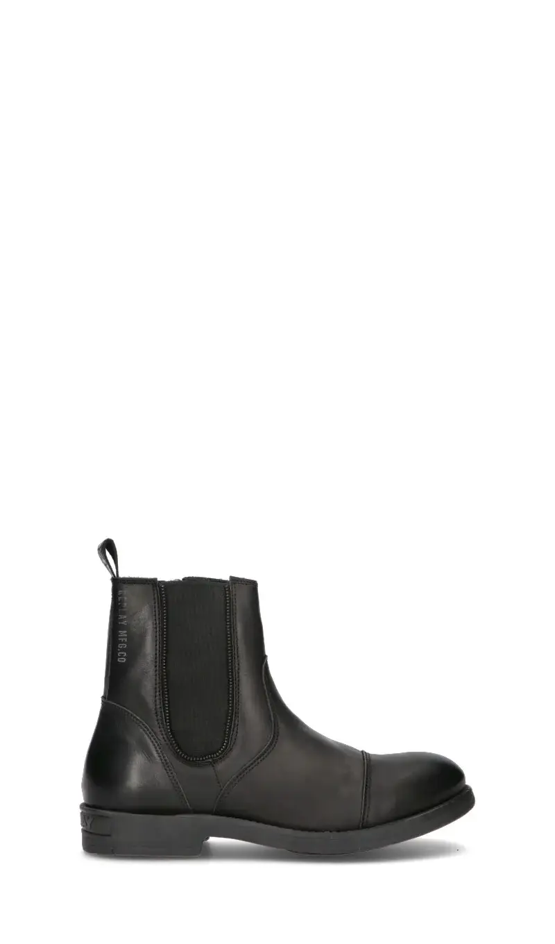 Tronchetto uomo nero in pelle Vario