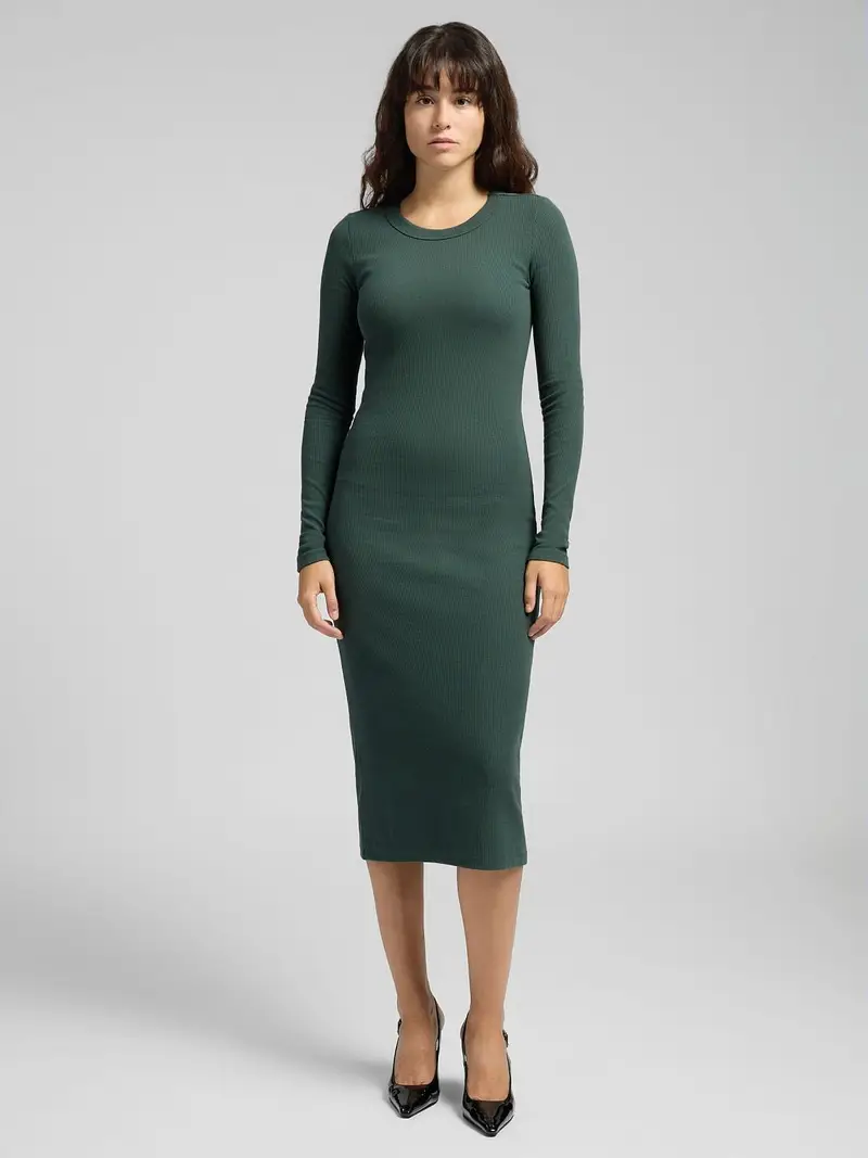 Vestito Midi In Cotone MÉlange