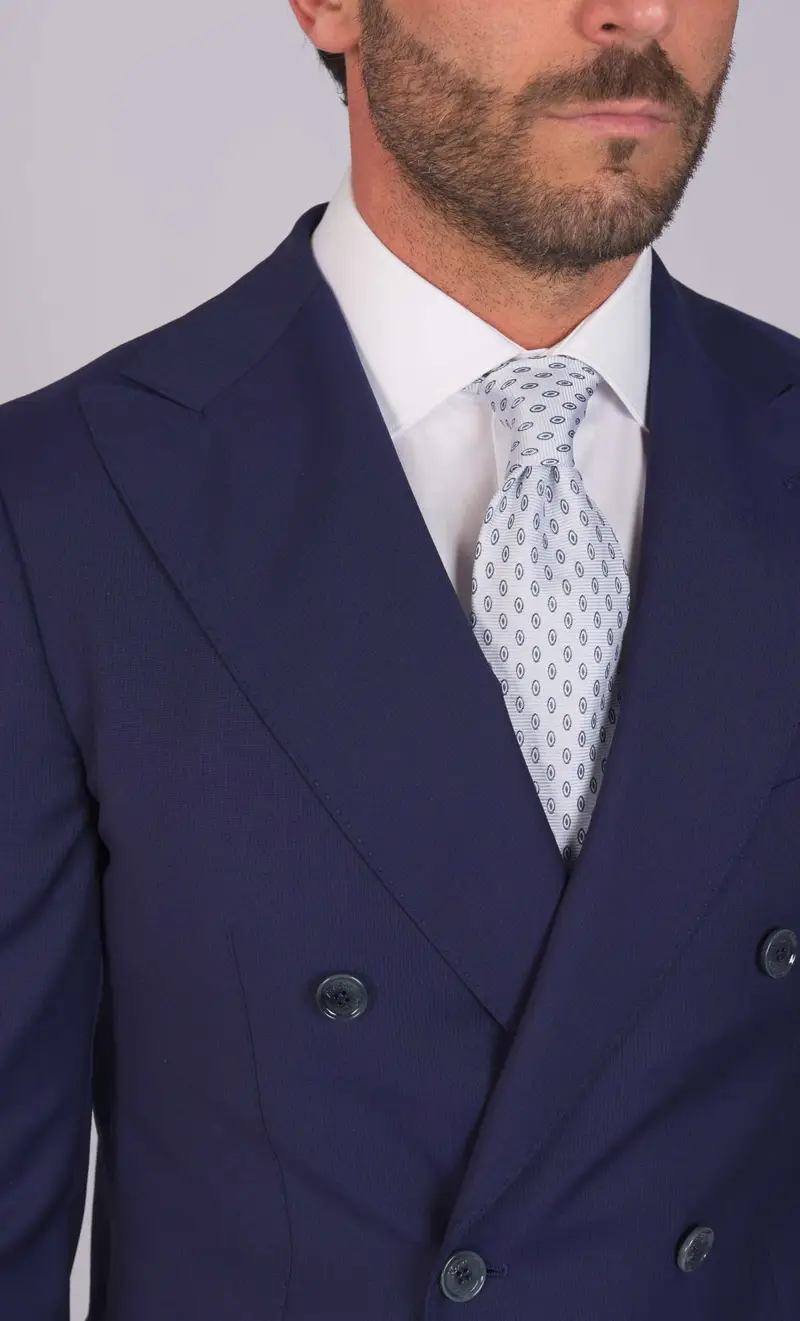 REPORTER Abito doppiopetto in fresco lana drop 7, colore blu miniatura 2