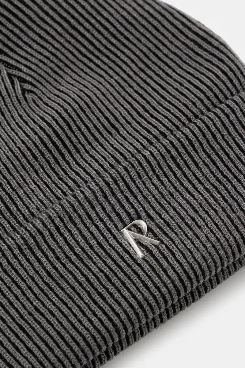 berretto Rib Knit Beanie colore grigio MLM100354 miniatura 3