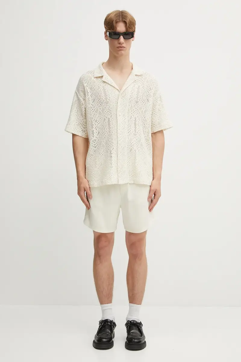 camicia All Over Crochet Shirt uomo colore beige MLM3837.26 miniatura 5