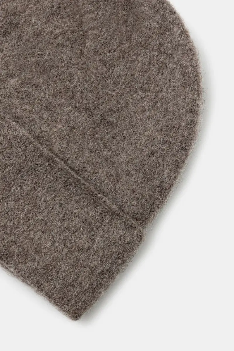 cappello con lana Textured Knit Beanie colore marrone MLM100391 miniatura 3