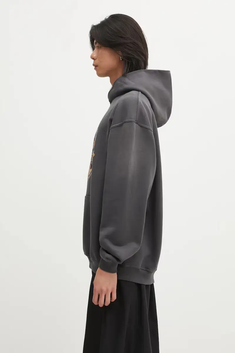 felpa in cotone Golden Tour uomo colore grigio con cappuccio MLM100822.46 miniatura 2