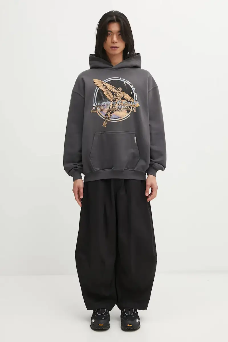 felpa in cotone Golden Tour uomo colore grigio con cappuccio MLM100822.46 miniatura 5