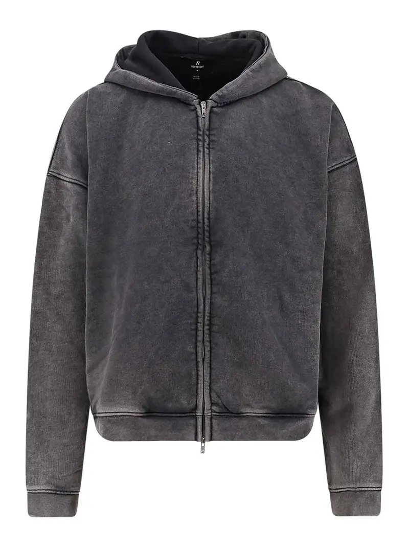 Felpa In Cotone Grigio