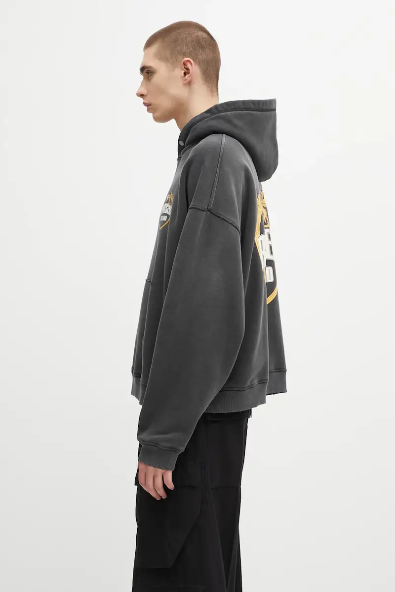 felpa in cotone Legacy Crest uomo colore nero con cappuccio MLM100368 miniatura 2