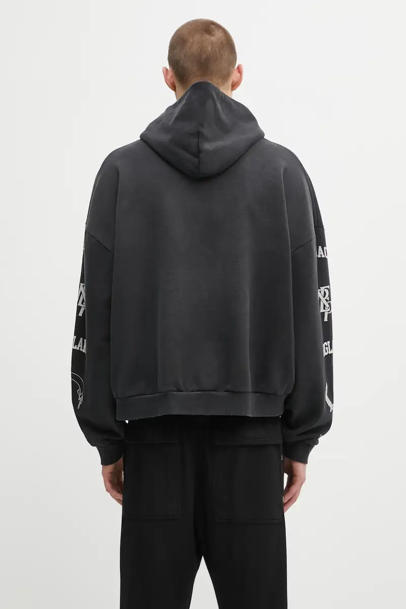 felpa in cotone Legacy Crest uomo colore nero con cappuccio MLM100372 miniatura 3