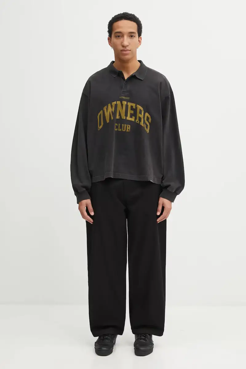 felpa in cotone Owners Rugby uomo colore grigio OCM100048.02 miniatura 5