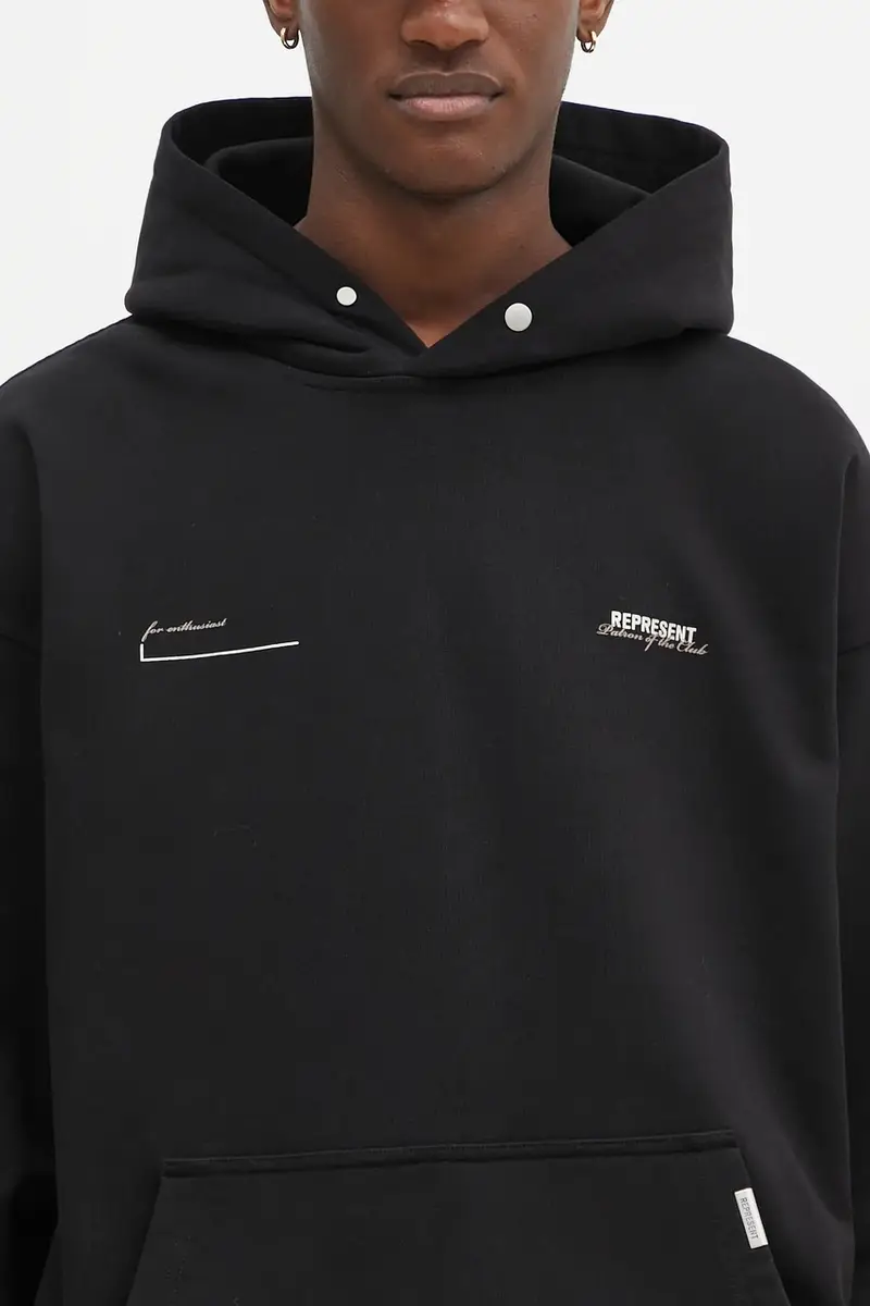 felpa in cotone Patron Of The Club Hoodie uomo colore nero con cappuccio MLM4270.001 miniatura 4