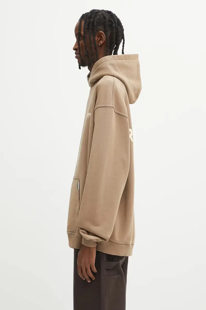 felpa in cotone Represent Owners Club uomo colore beige con cappuccio OCM41113.16 miniatura 2