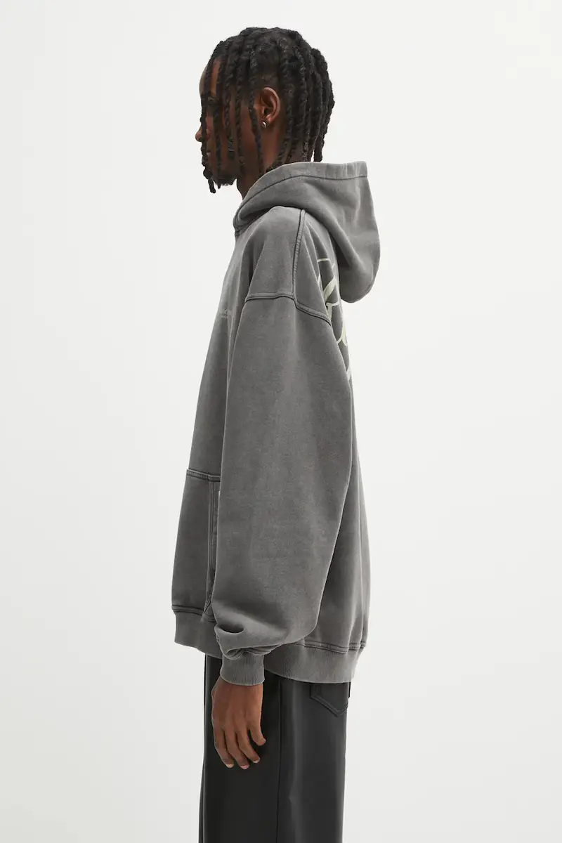 felpa in cotone Represent Owners Club uomo colore grigio con cappuccio OCM41200.47 miniatura 2