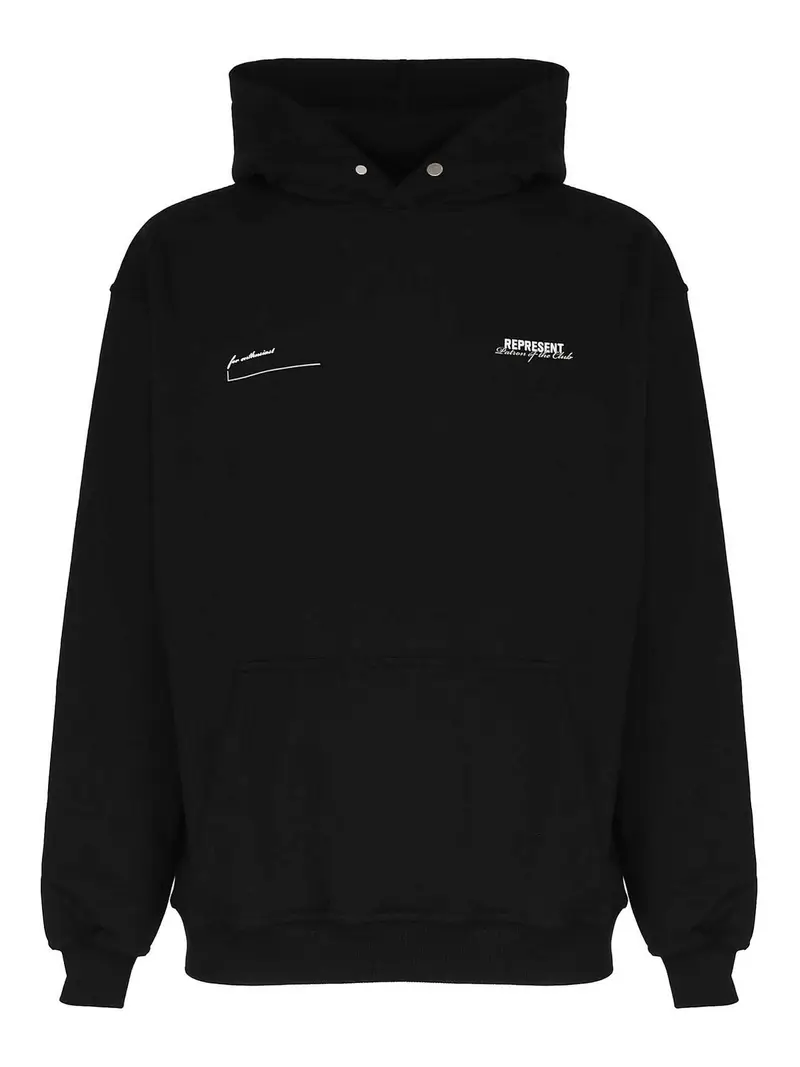 Felpa Patrono Del Club Con Cappuccio Nero