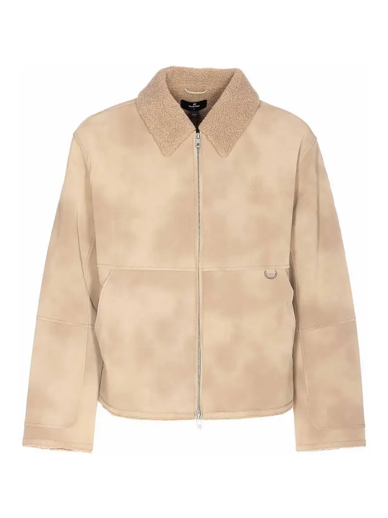 Giacca in shearling Beige