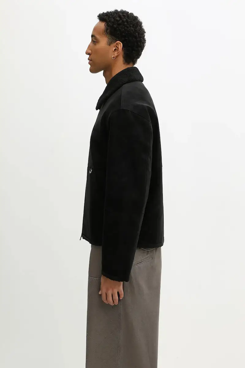 giacca Shearling Jacket colore nero MLM100132 miniatura 2