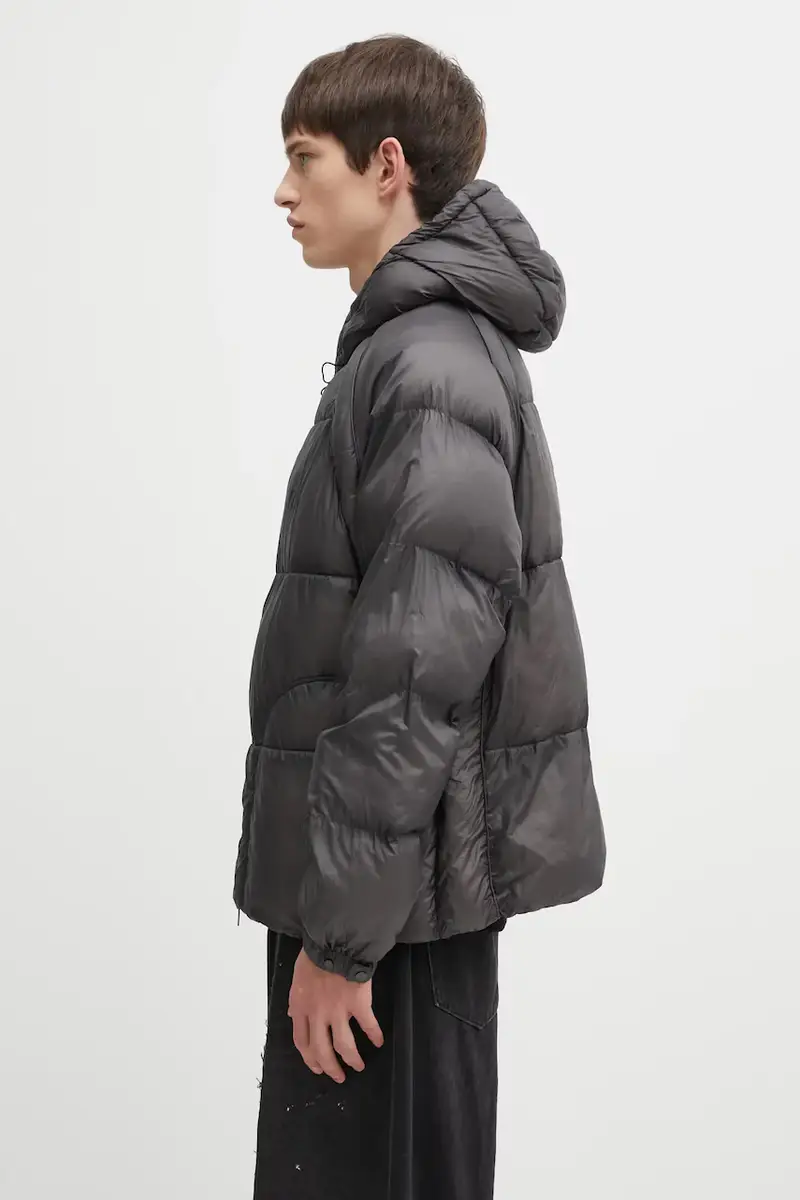 giacca Translucent Hooded Puffer colore nero MLM100120 miniatura 2