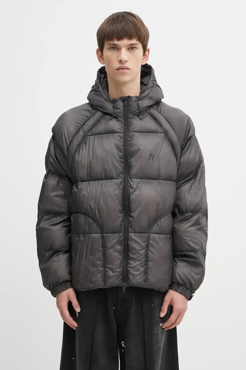 giacca Translucent Hooded Puffer colore nero MLM100120