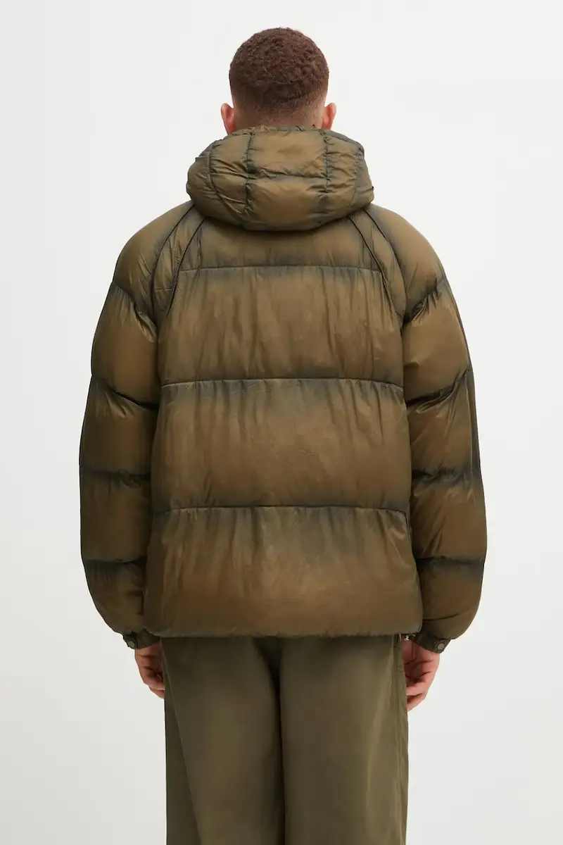 giacca Translucent Hooded Puffer colore verde MLM100120 miniatura 3