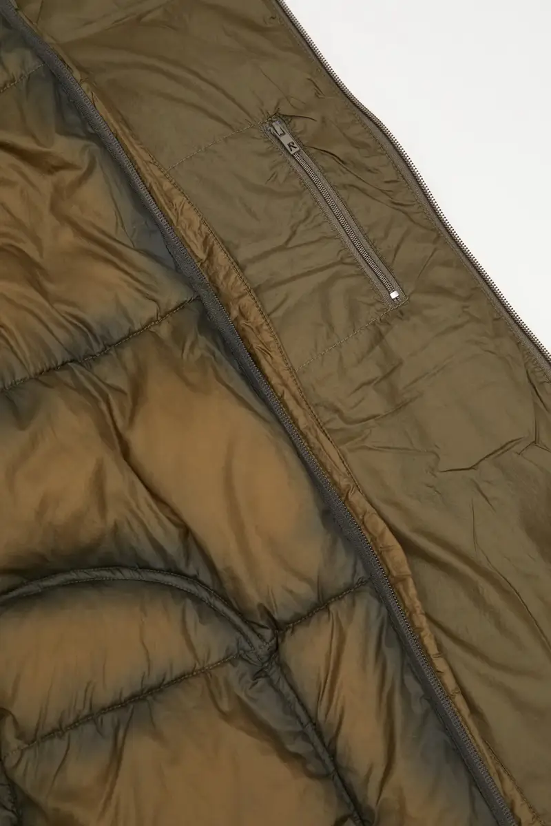 giacca Translucent Hooded Puffer colore verde MLM100120 miniatura 5