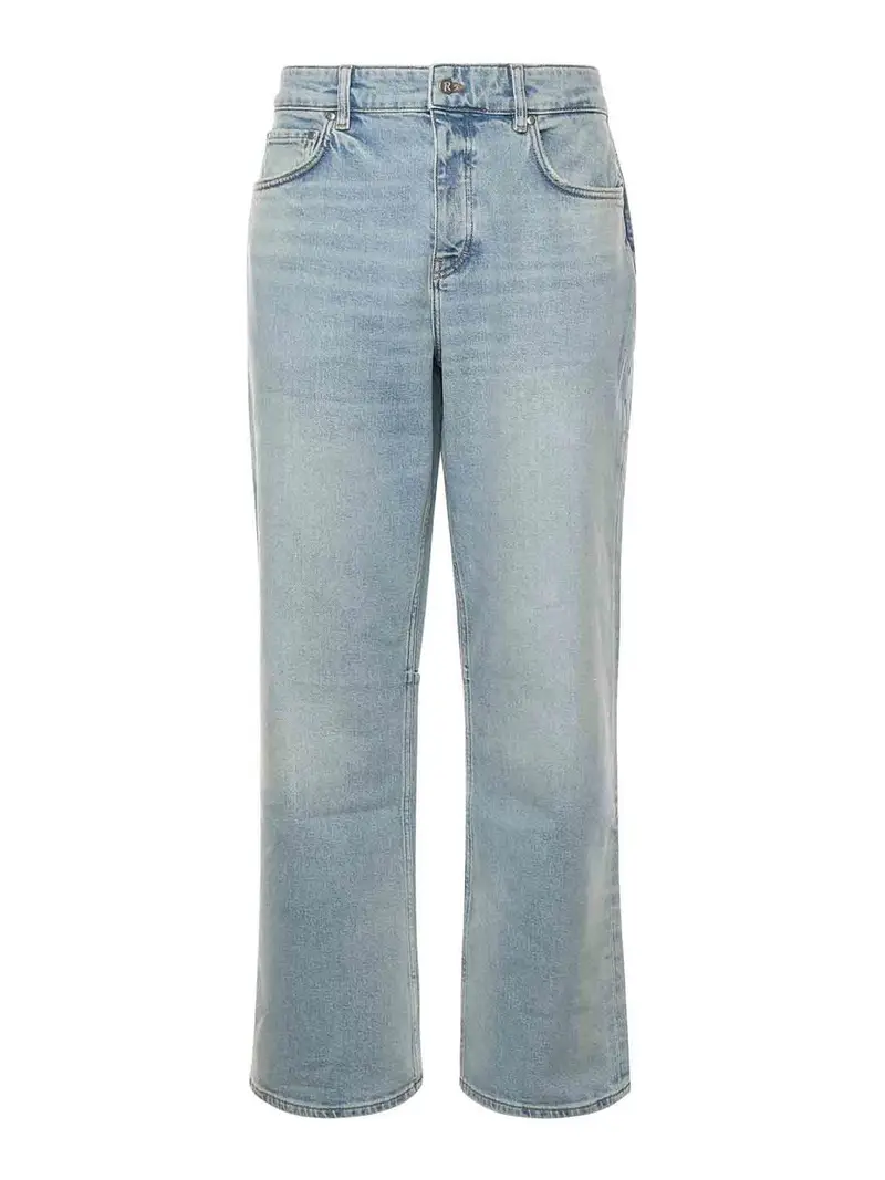 Jeans bootcut in denim Blu