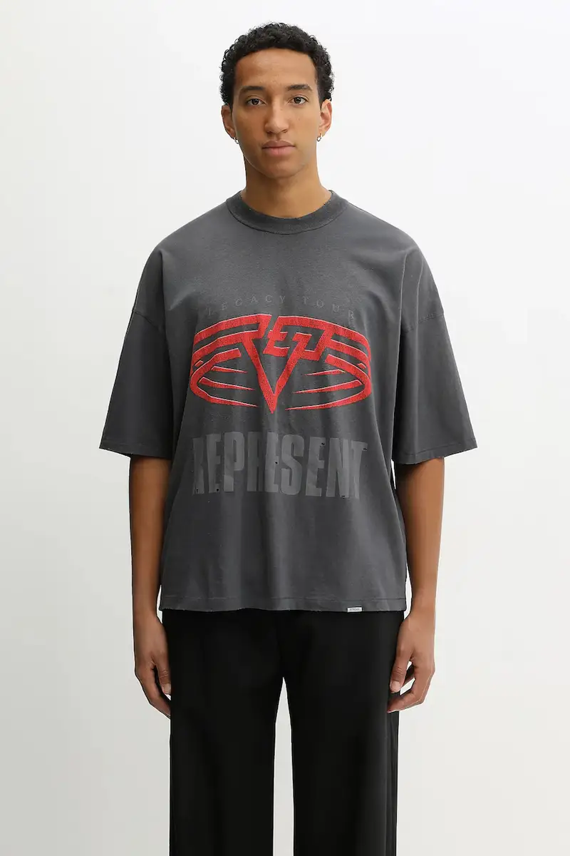 maglietta double face Reversible Living Legacy Falcon uomo colore grigio MLM100679