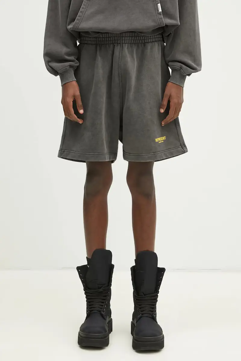 pantaloncini in cotone Owners Club Shorts uomo colore grigio OCM100004.4734