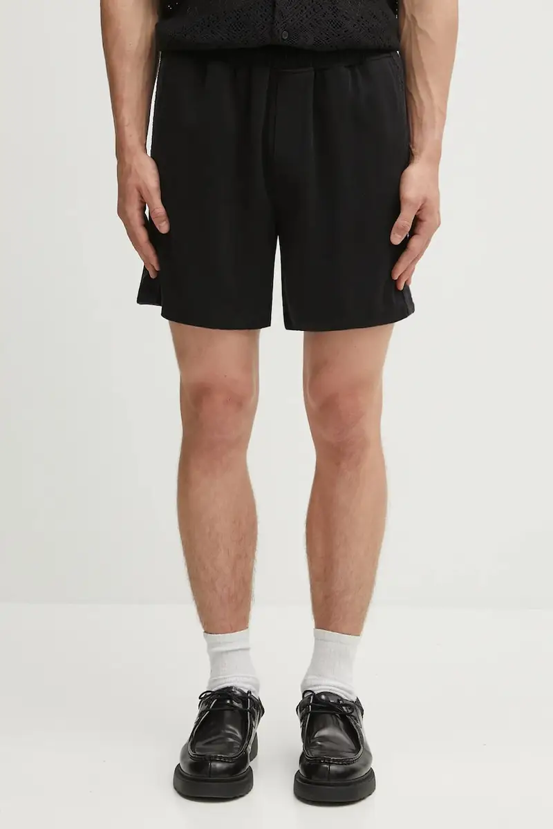 pantaloncini Knitted Panel Short uomo colore nero MLM71023.01