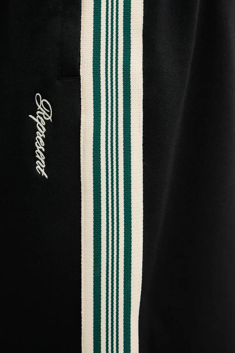 pantaloni tuta Taped Track uomo colore nero con applicazione MLM100774.01 miniatura 5