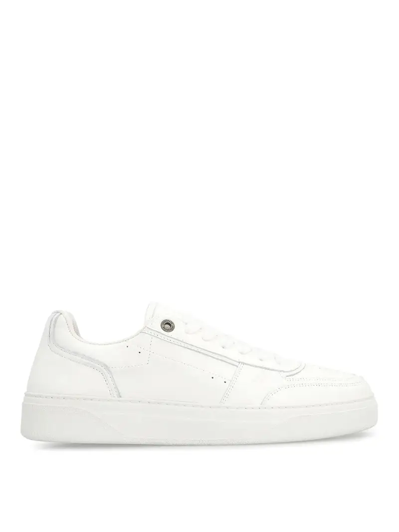 Sneaker iniziale - Pelle Bianco