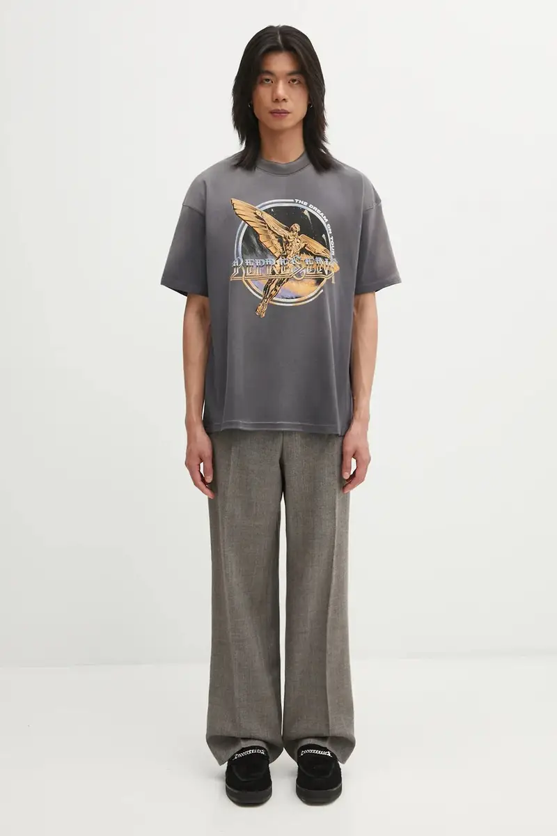 Represent T-shirt Uomo Grigio 3816969 miniatura 5