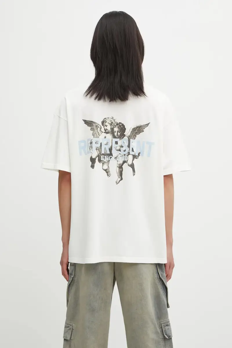 Represent T-shirt Uomo Beige 2581430 miniatura 3