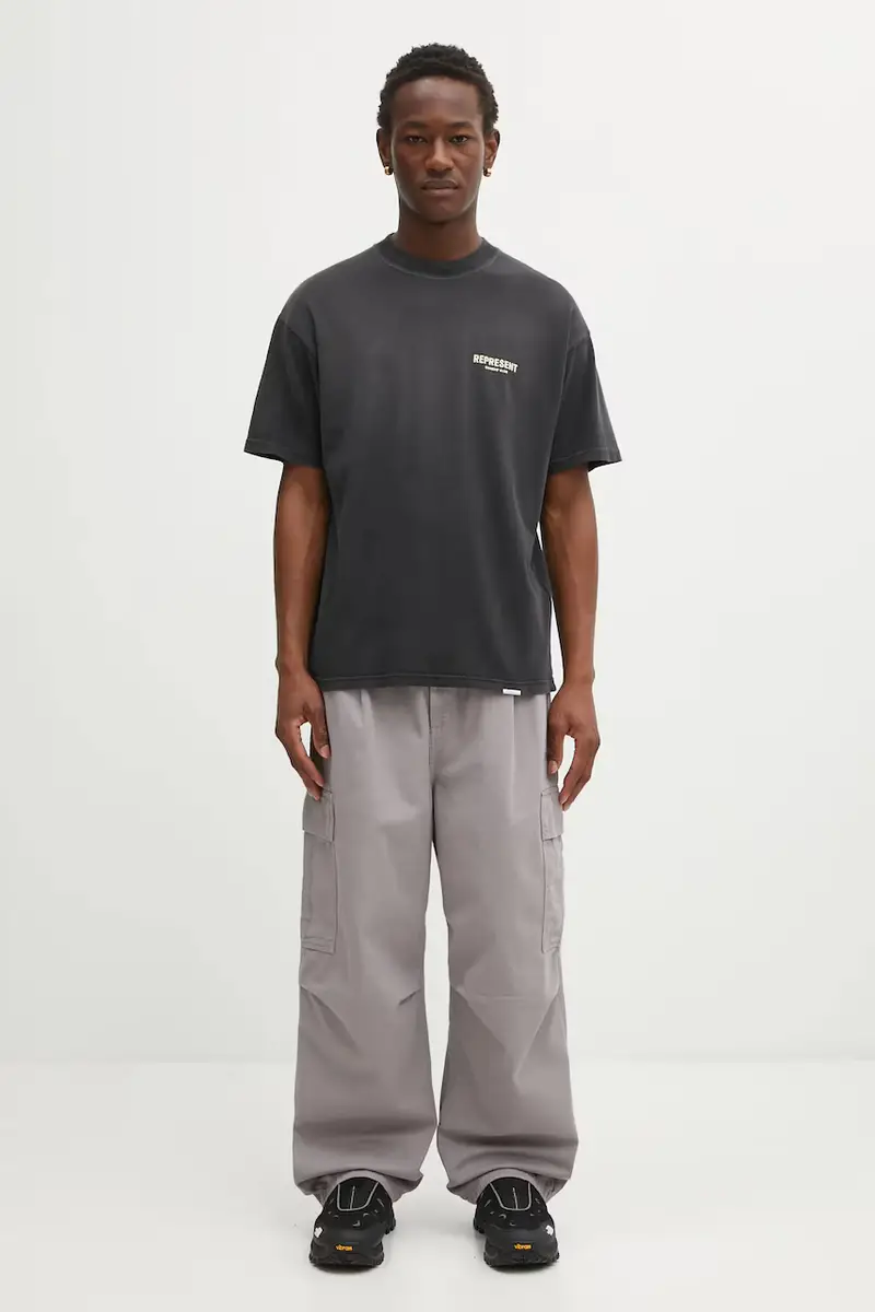 Represent T-shirt Uomo Nero 3487957 miniatura 5