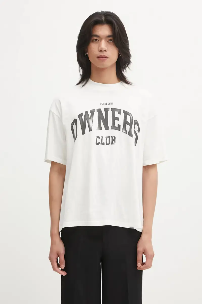 Represent T-shirt Uomo Beige 3830395