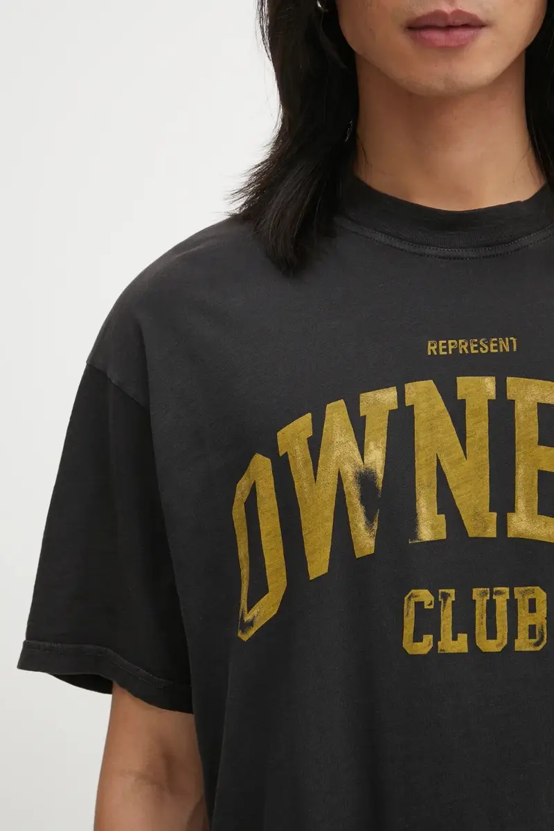 Represent T-shirt Uomo Grigio 3816968 miniatura 4