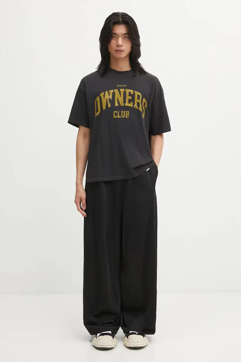 Represent T-shirt Uomo Grigio 3816968 miniatura 5