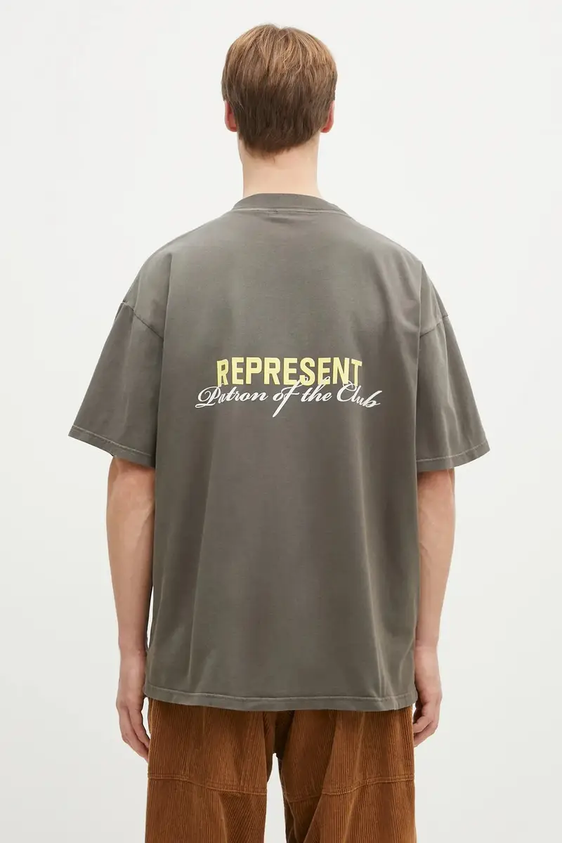 Represent T-shirt Uomo Verde 2810246 miniatura 3