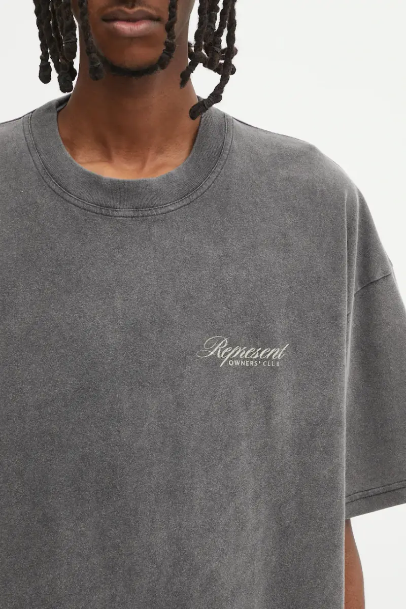 Represent T-shirt Uomo Grigio 3171873 miniatura 4