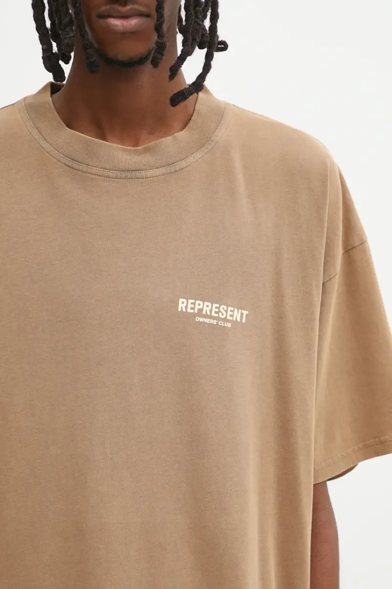 Represent T-shirt Uomo Marrone 3171921 miniatura 4