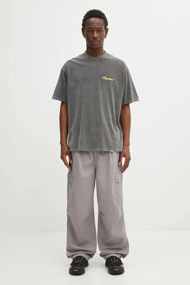 Represent T-shirt Uomo Grigio 3527937 miniatura 5