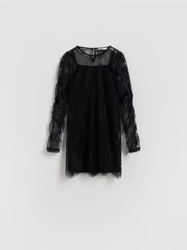 Abito a due strati - nero