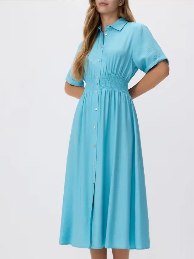 Abito chemisier - turchese pallido