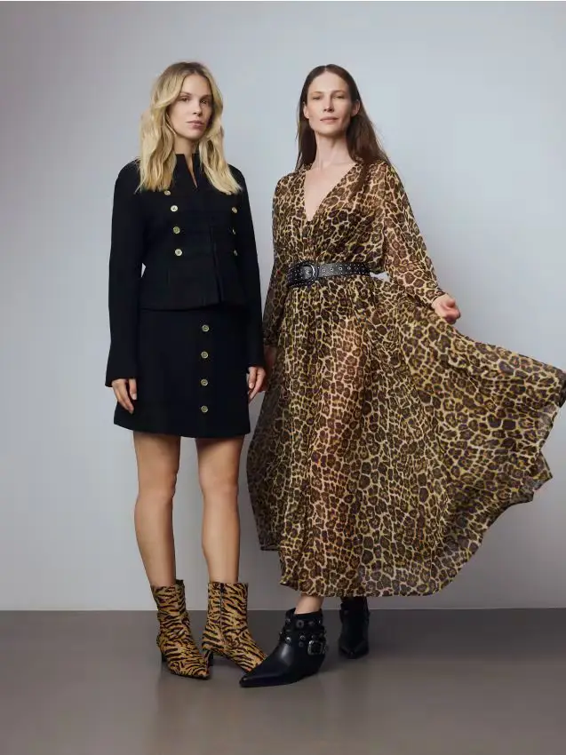 Abito con cintura decorativa - multicolore